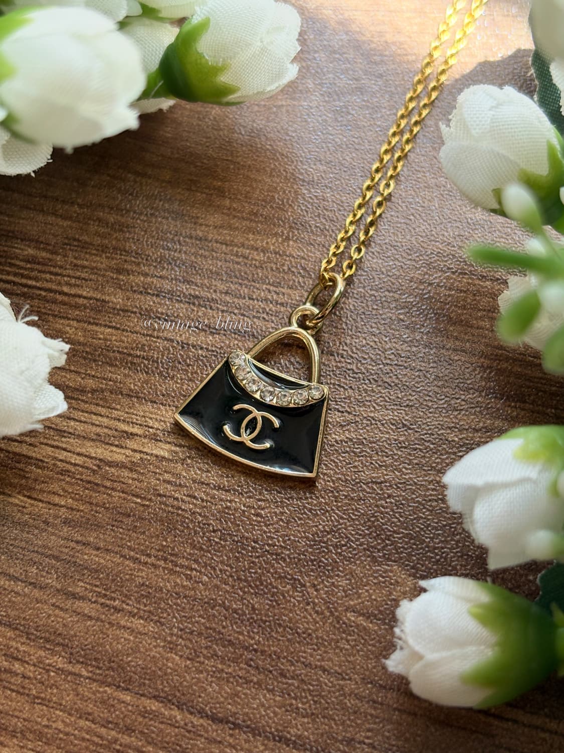 샤넬 미니백 골드 블랙 목걸이 상품이미지1