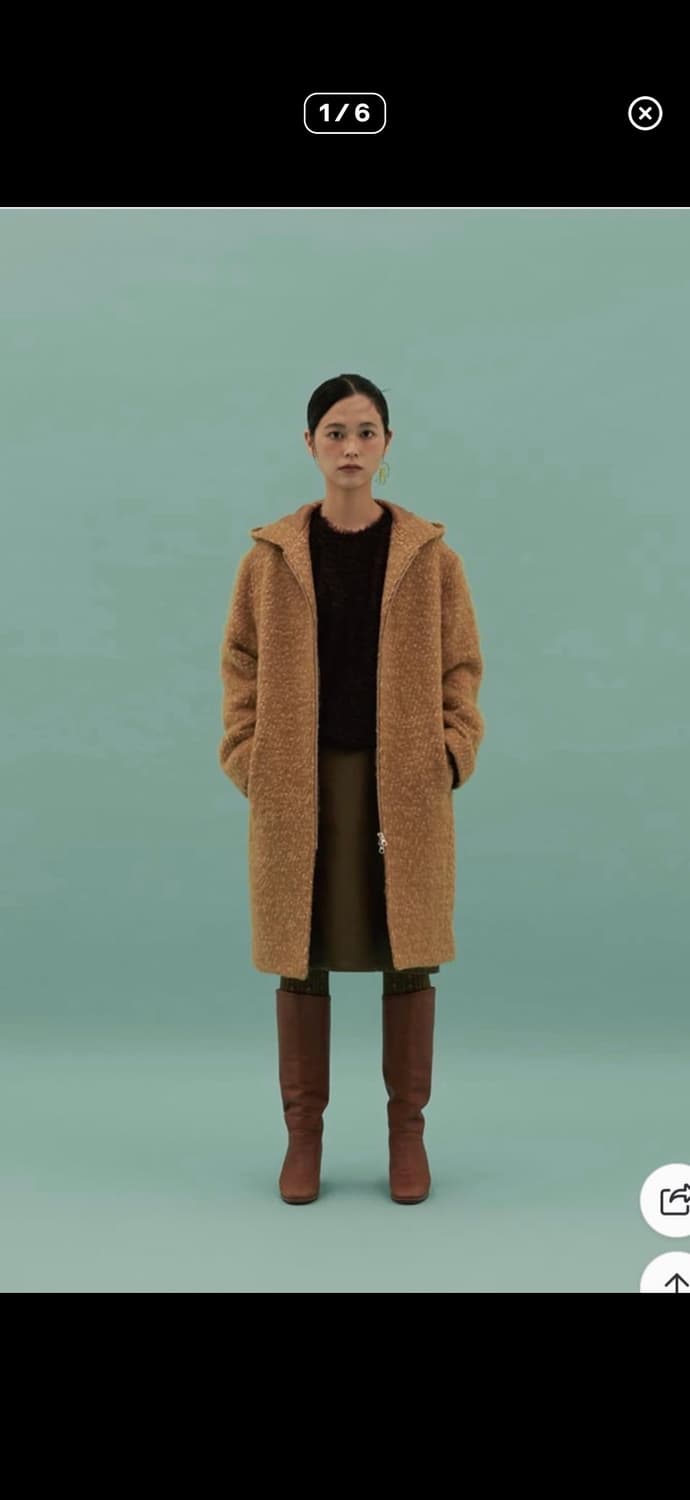 Teak 티크 후드 코트 (단종템) 상품이미지1