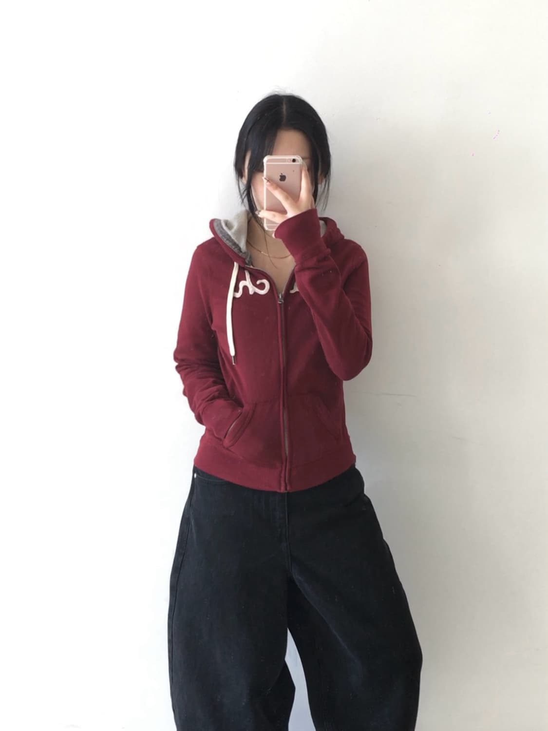 아베크롬비 스펠자수 후드집업 상품이미지1