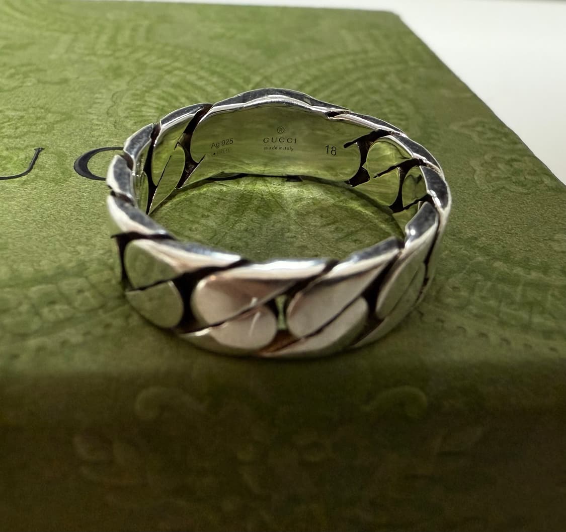 구찌 인터로킹 g에나멜 링 18호 상품이미지3