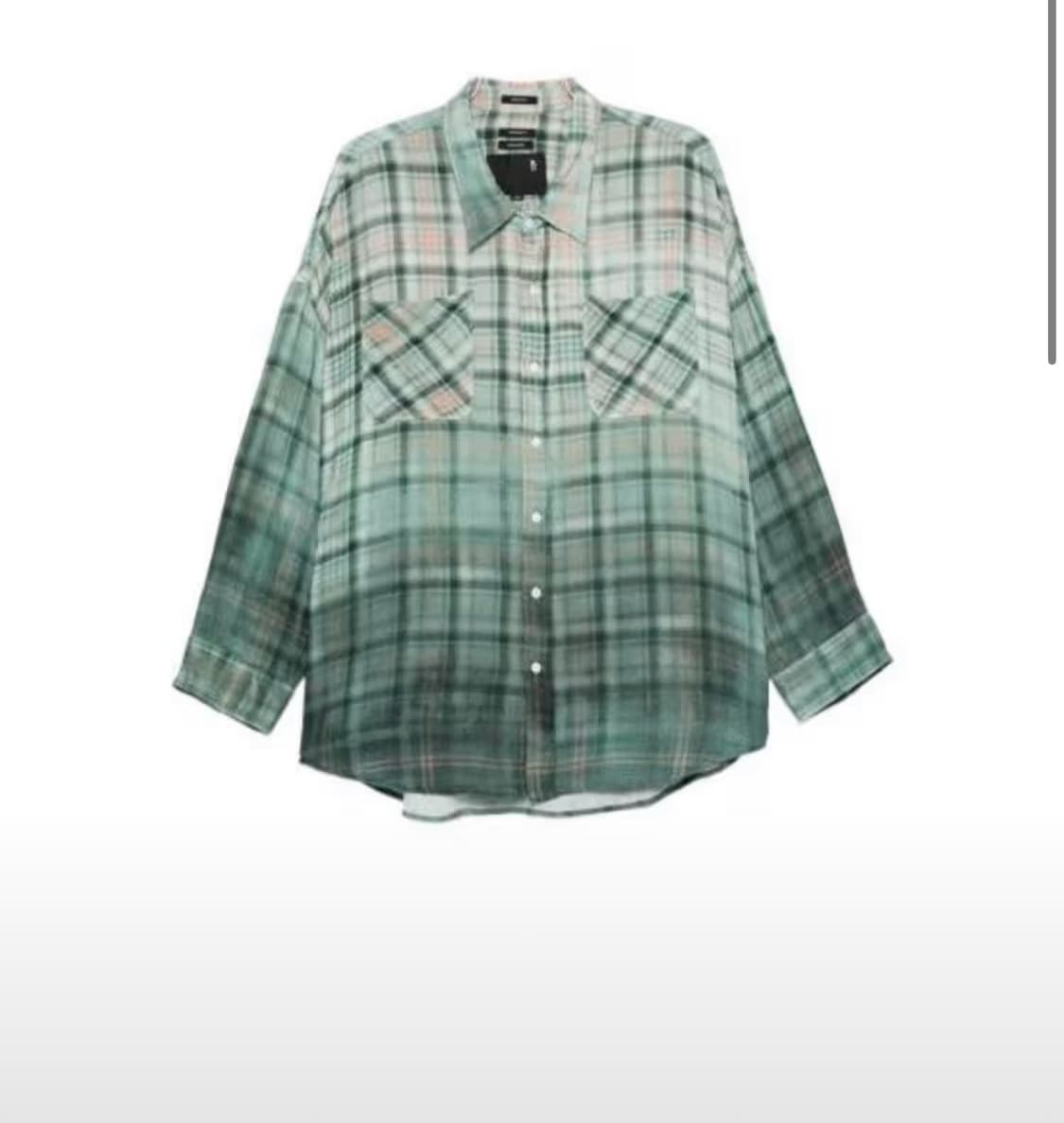 R13 알써틴 그린 드롭넫 셔츠 XL 상품이미지1
