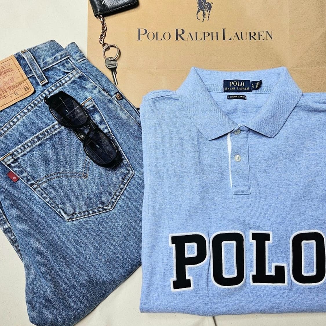 폴로 랄프로렌 PK셔츠 반팔 카라티 L M0235 상품이미지1
