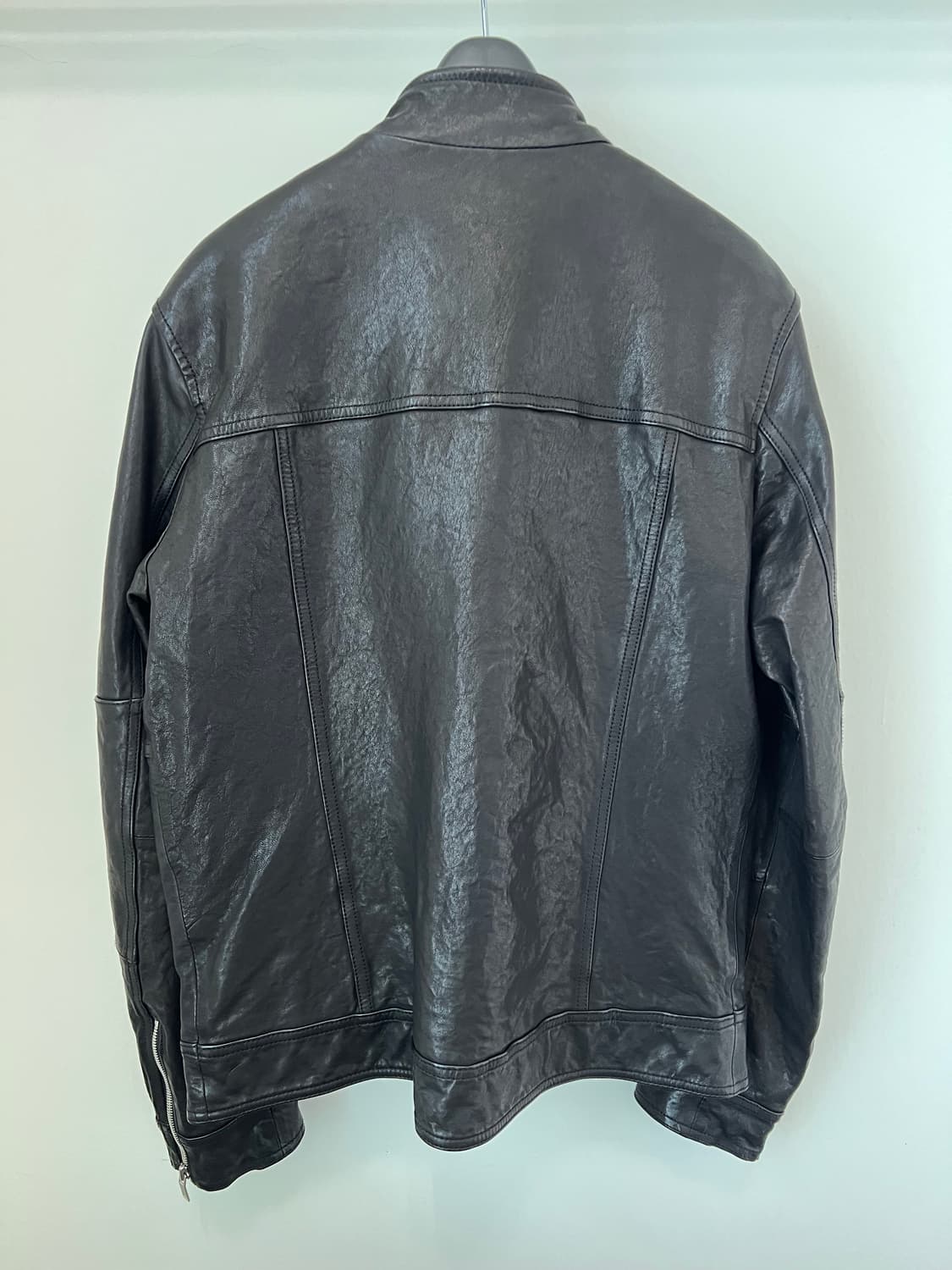 리버클래시 블랙 스탠카라 양가죽자켓 상품이미지4