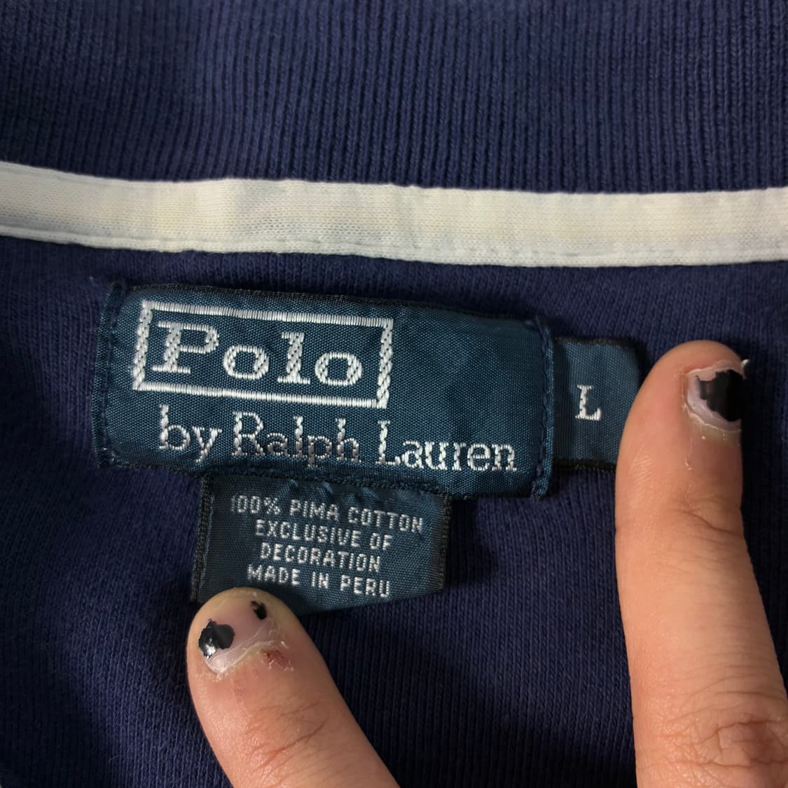 Polo  폴로 랄프로엔 자수  반집업 스웻 셔츠 상품이미지6