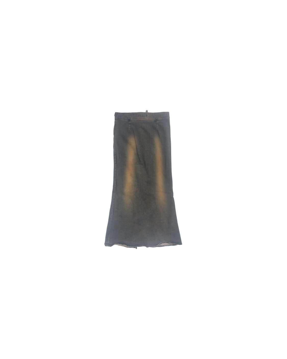 Orange washing span-denim long skirt 상품이미지1