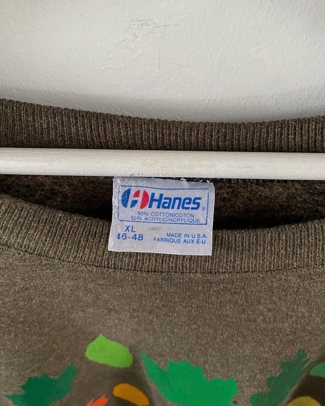 80s 빈티지 Hanes 페인팅 워싱 맨투맨 상품이미지5