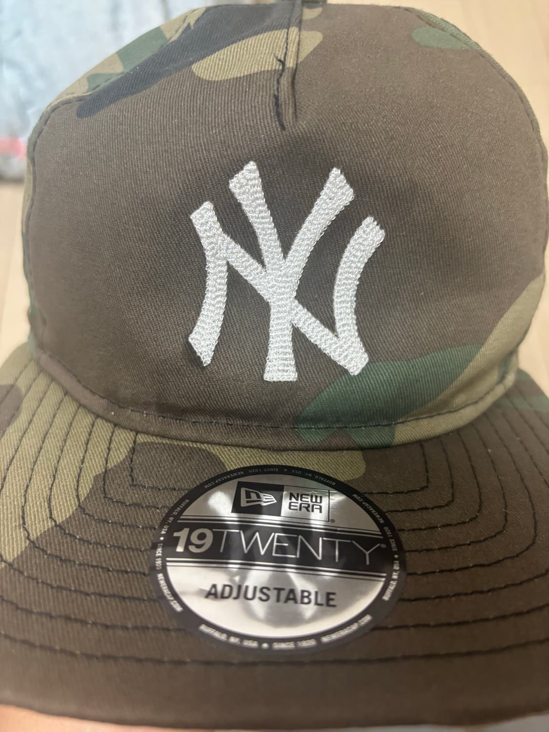 뉴에라 엠엘비 뉴욕 양키스 베이직 체인 엠브로이더리 스냅백 우드랜드 카모 상품이미지2