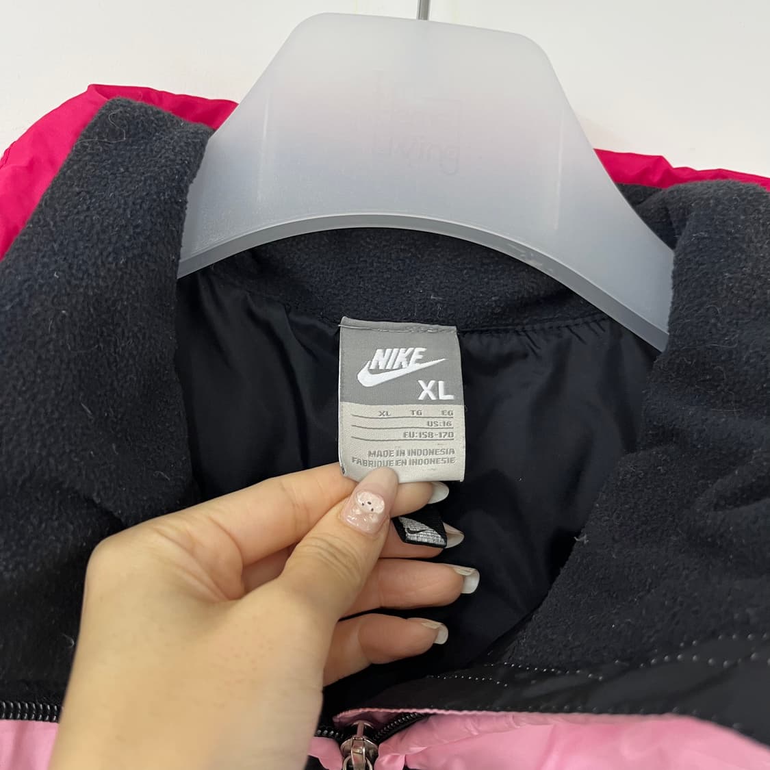 나이키 Y2K 자수로고 핑크 패딩 조끼 상품이미지7