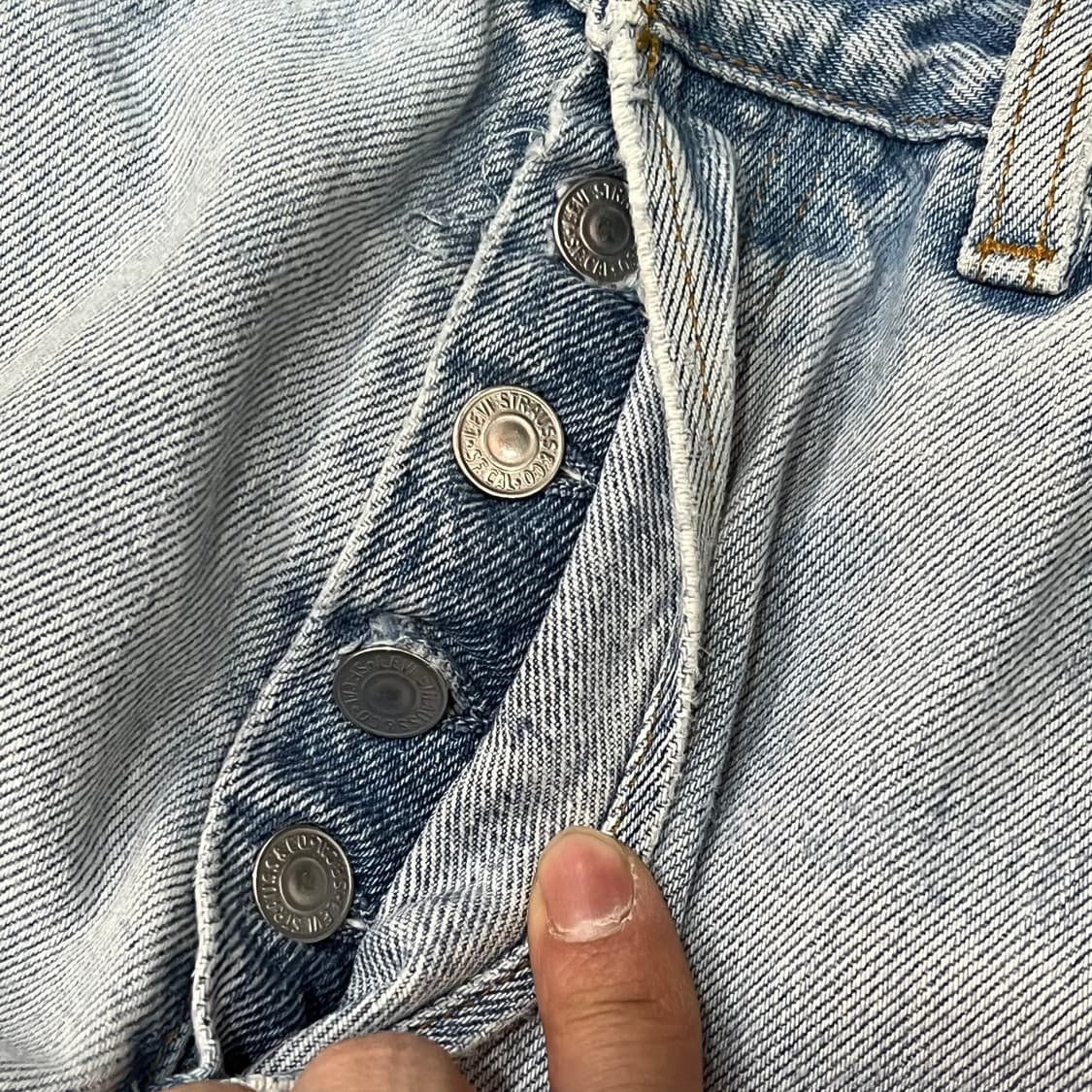  USA 리바이스 501 데님 팬츠 y14791  상품이미지4