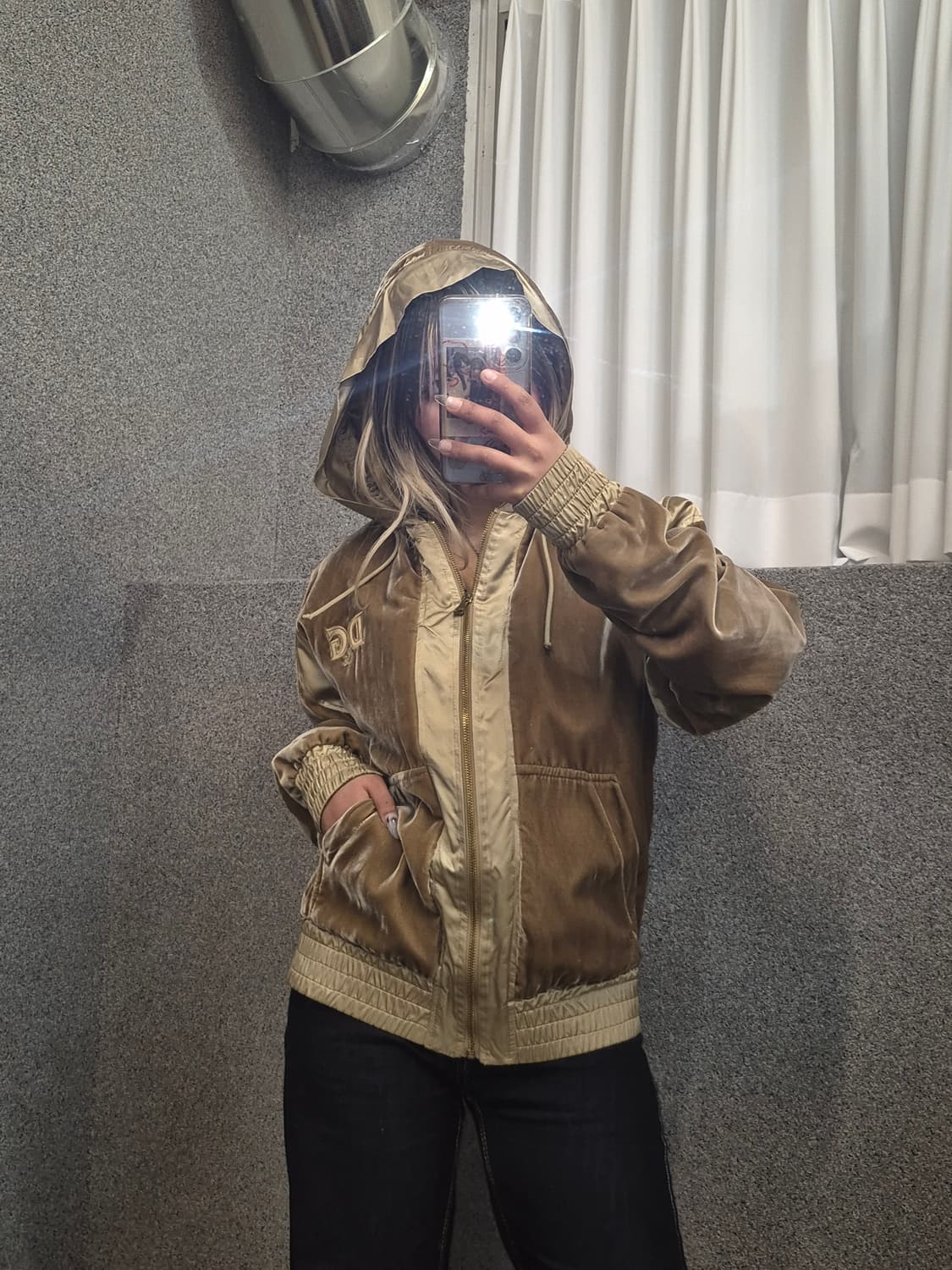 DOLCHE&GABBANA VELVET HOODIE ZIPUP  상품이미지1