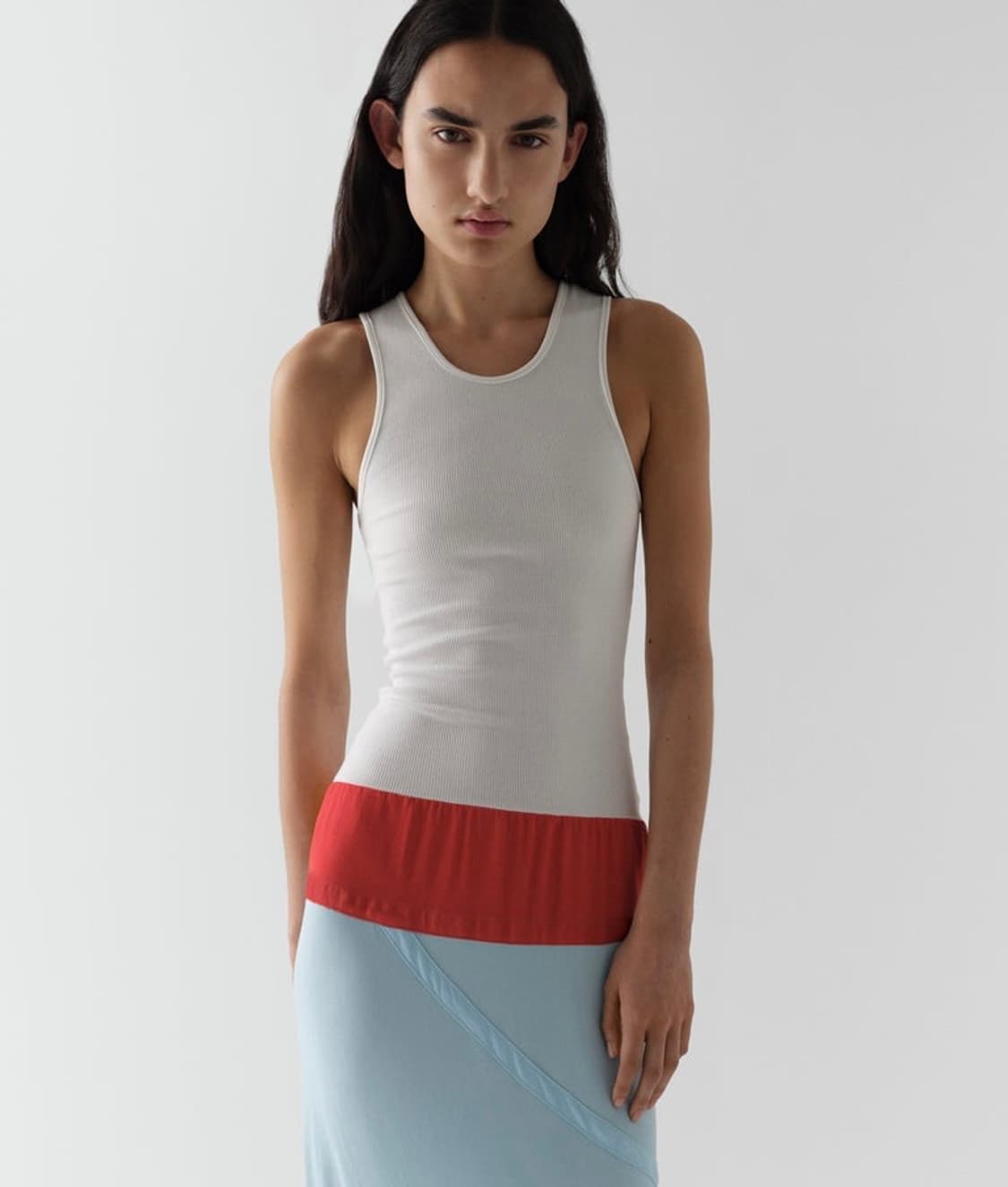 [M]기마구아스 Amelia 드레스/화이트 블루 상품이미지1