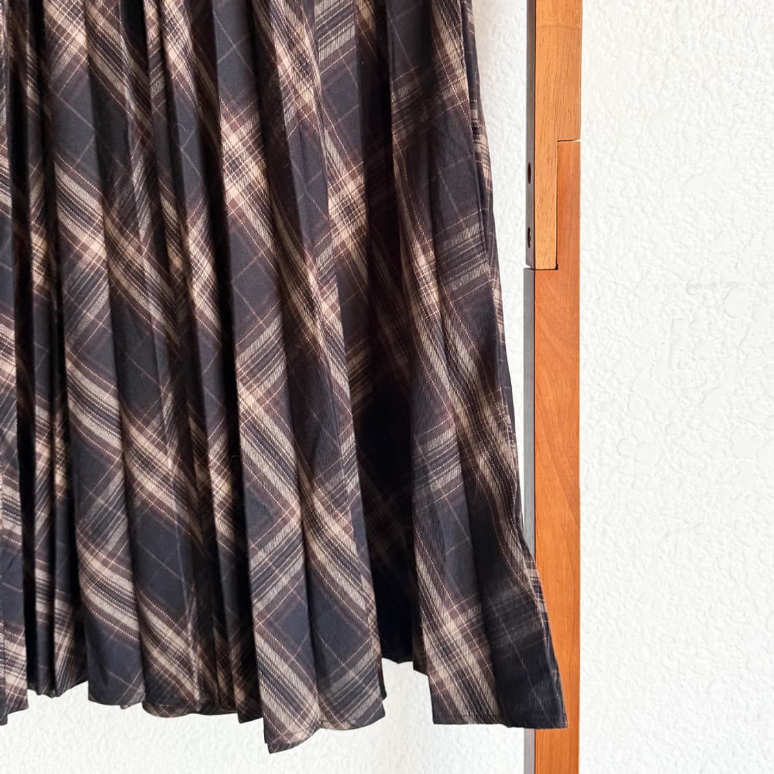 요루체크 플리츠 스커트  상품이미지5