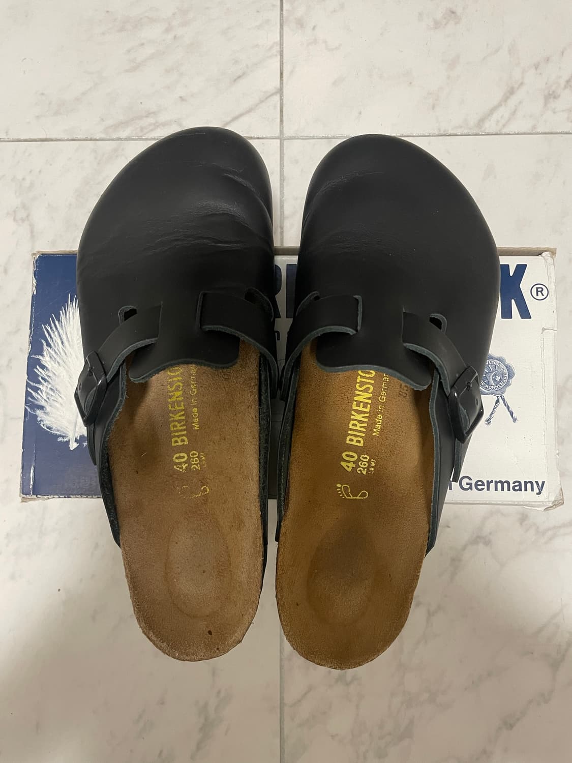 버켄스탁 보스톤 레더 블랙 260mm 상품이미지4