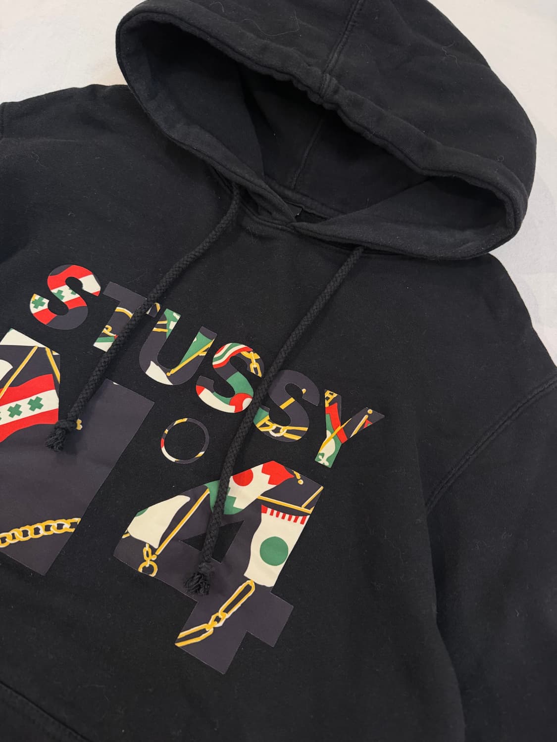 올드 스투시 N4 후드티 블랙 상품이미지2