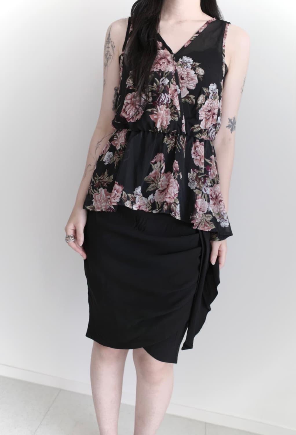 Silk drape skirt  상품이미지4
