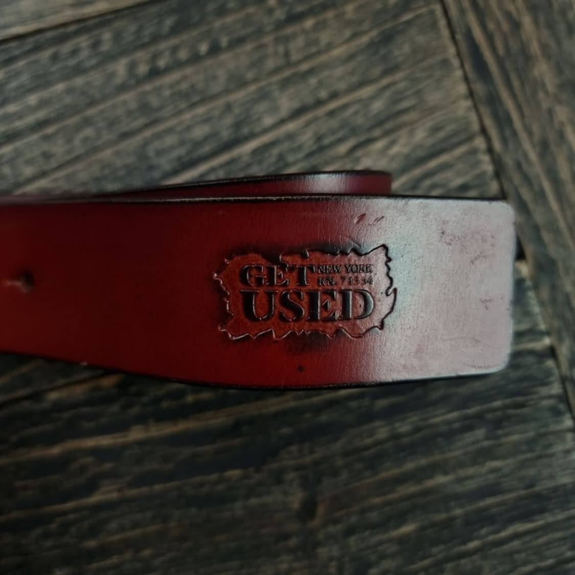 [겟유즈드] 로고 각인 빈티지 벨트 M19407 상품이미지5