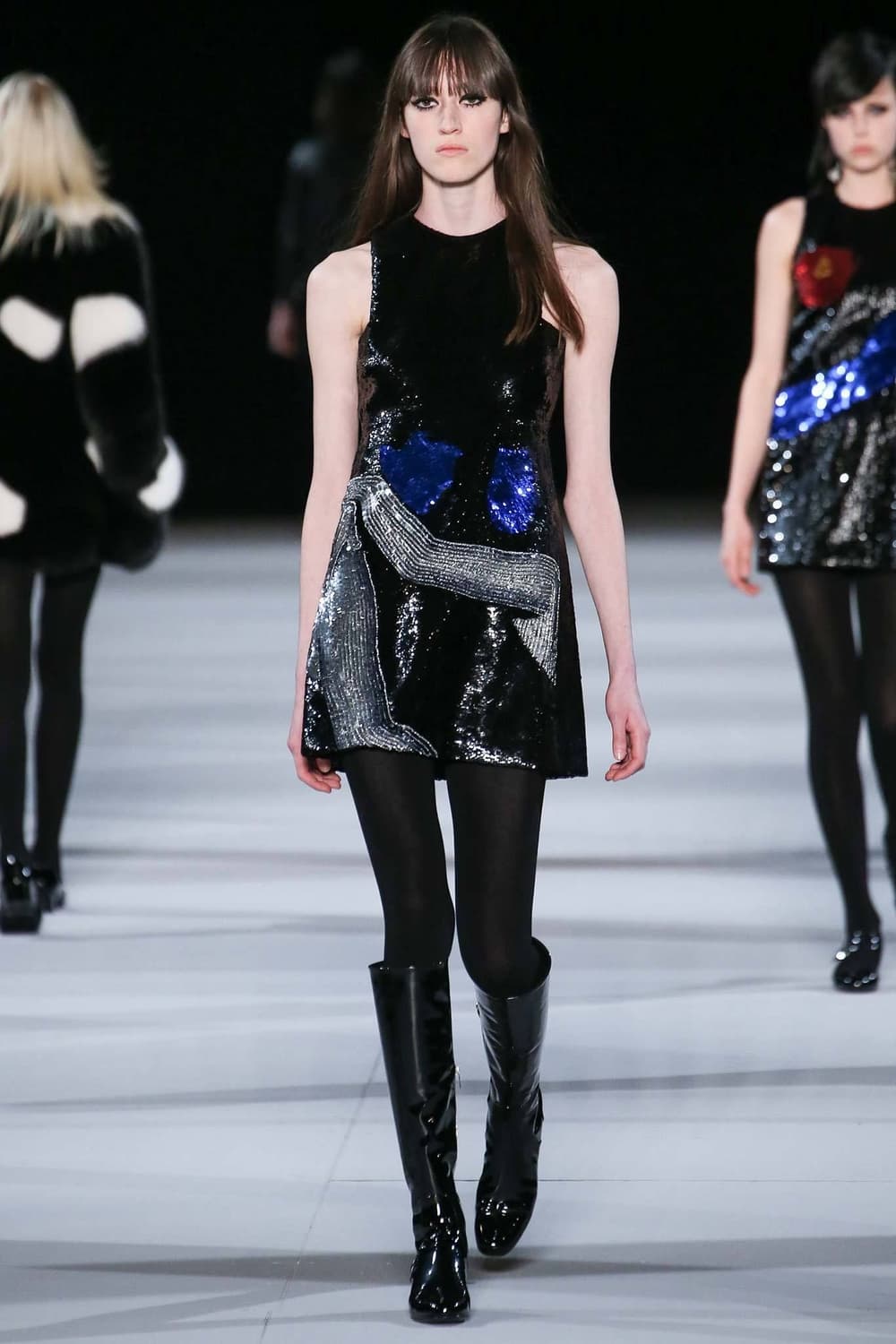 생로랑 에디슬리먼 페이던트 레더 런웨이 롱부츠 상품이미지2