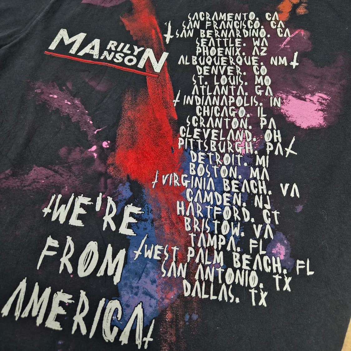 00s Marilyn Manson Tour 반팔티 상품이미지5
