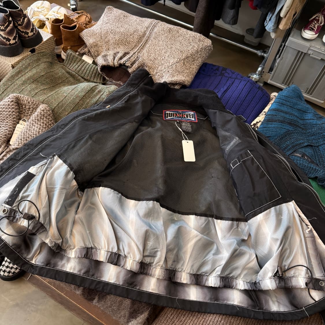 90S 퀵실버 스노우 트리밍 자켓 M L 상품이미지7