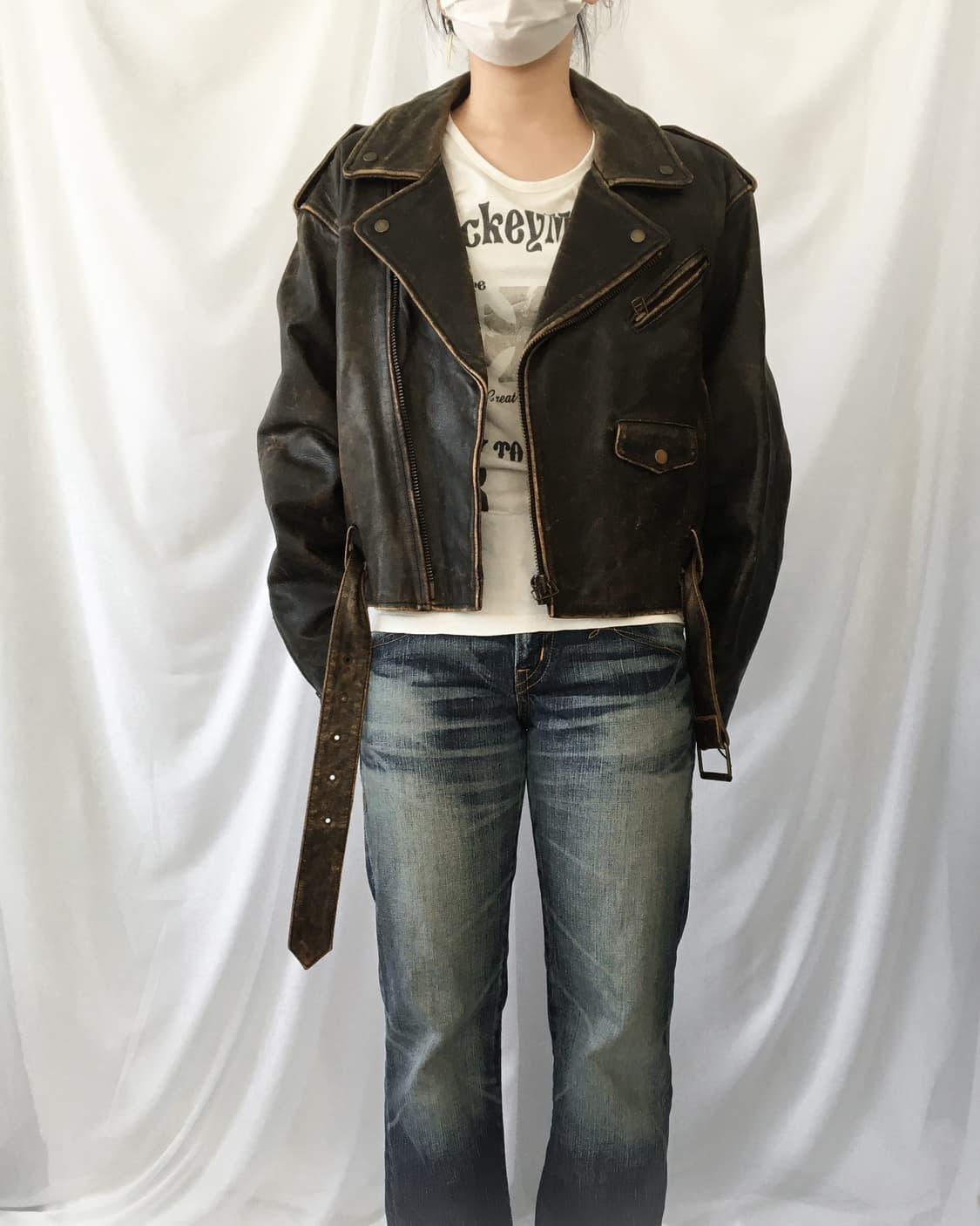 Heavy leather rider jacket 상품이미지9