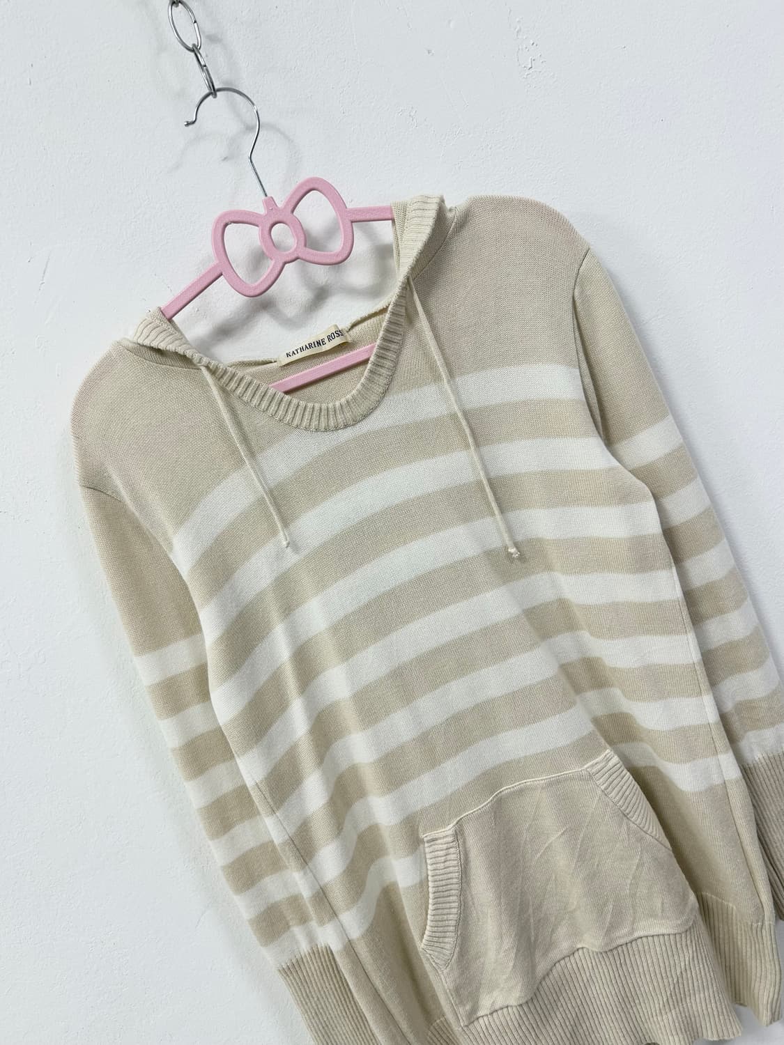 [KATHARINE ROSS] 갸루 y2k 로걀 스트라이프 후드 롱슬리브 상품이미지5