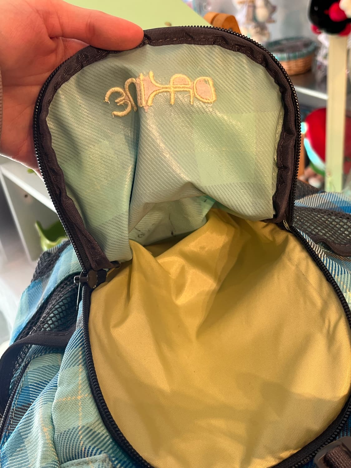 dakine 블루 체크 백팩 🌀 상품이미지5