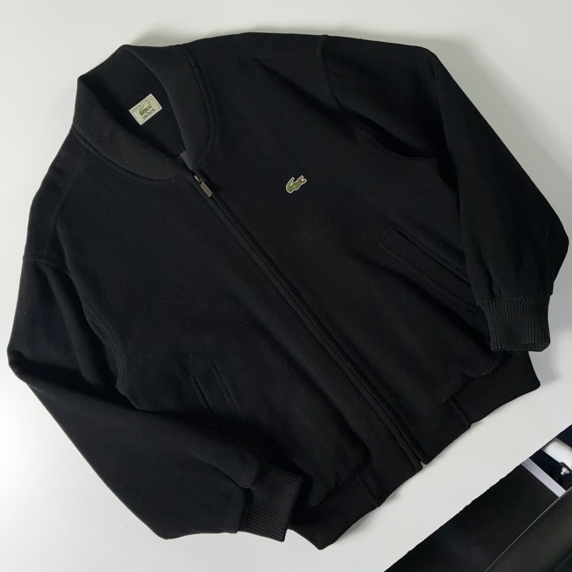 Lacoste  라코스테 90,s 울 블랙 블루종 자켓  상품이미지2