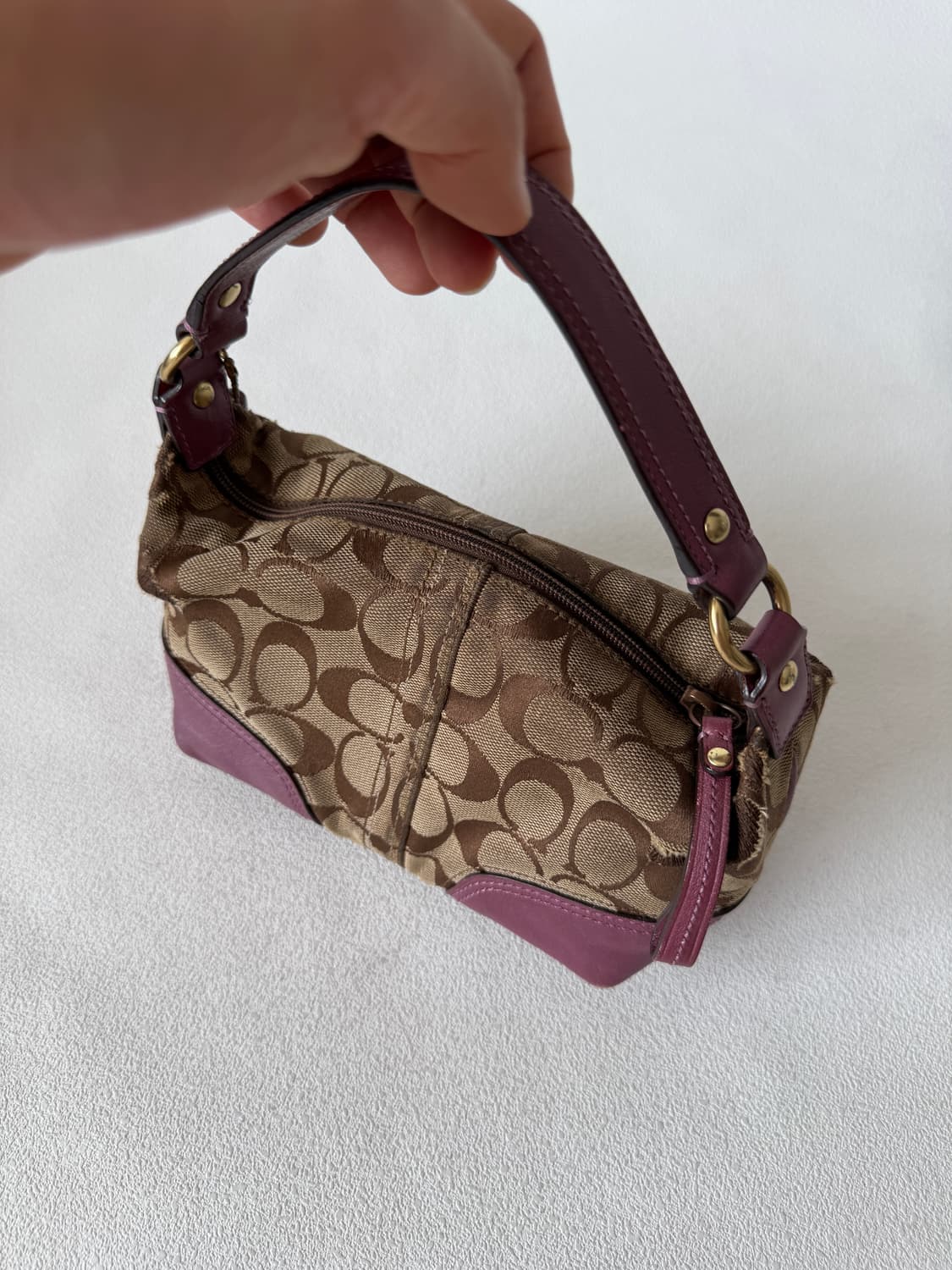 코치(COACH) 모노그램 미니백(원단 손상 있음) 상품이미지8