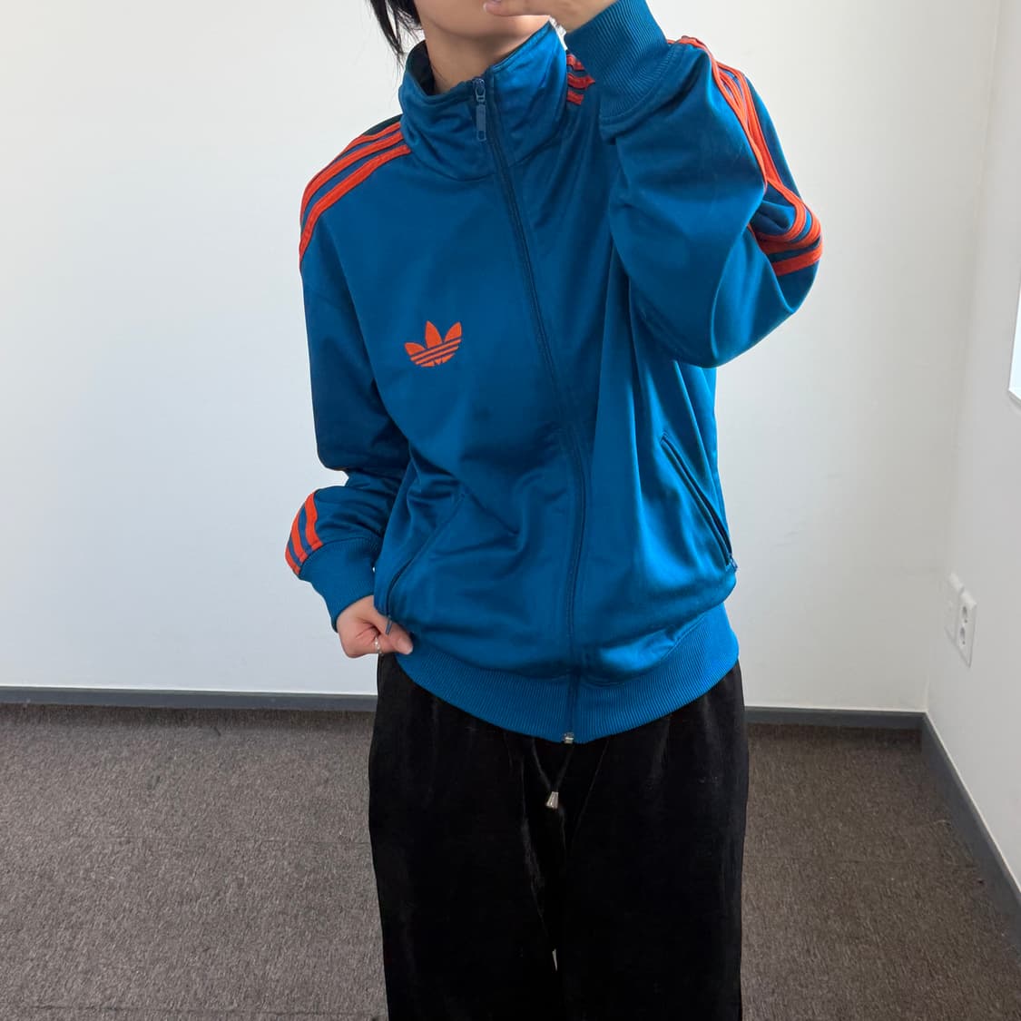 Adidas 아디다스 오렌지 블루 구파 져지 상품이미지2