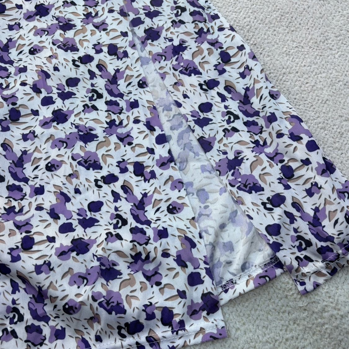 5 빈티지 꽃무늬 반팔 브이넥 원피스 0423E 상품이미지5