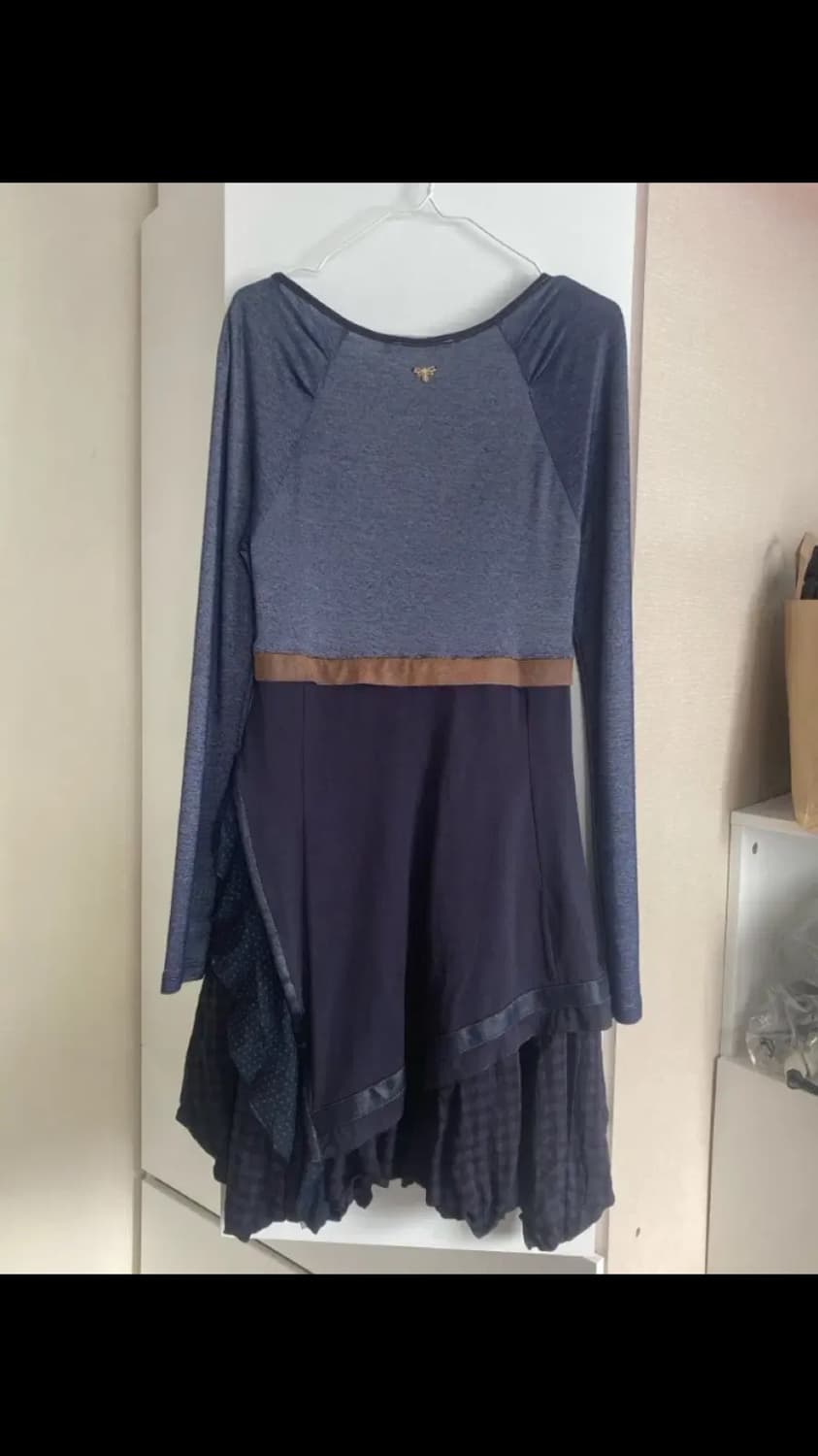 프랑스 빈티지 레이어드 미디 드레스 상품이미지2