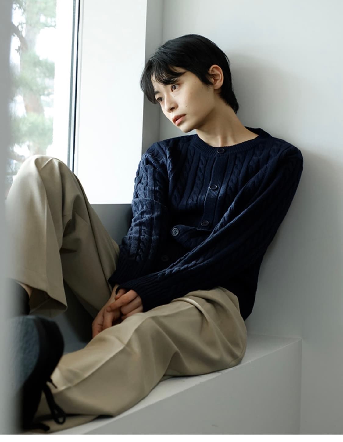 무신사 시그니처 케이블 가디건  상품이미지2