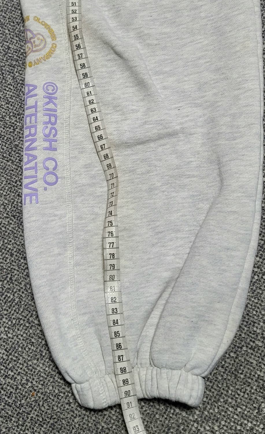 키르시 두들 체리 조거 팬츠 멜란지 그레이 1  26-28 인치 상품이미지3
