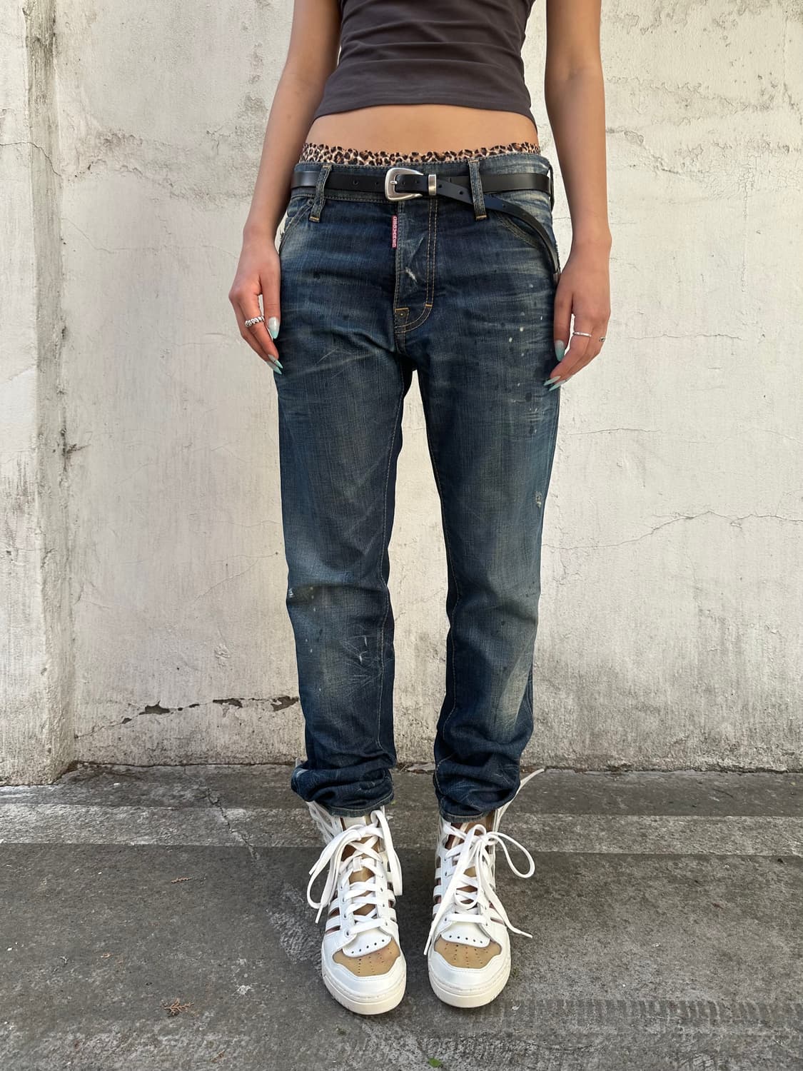 디스퀘어드2 워싱 페인트 자수진 상품이미지1