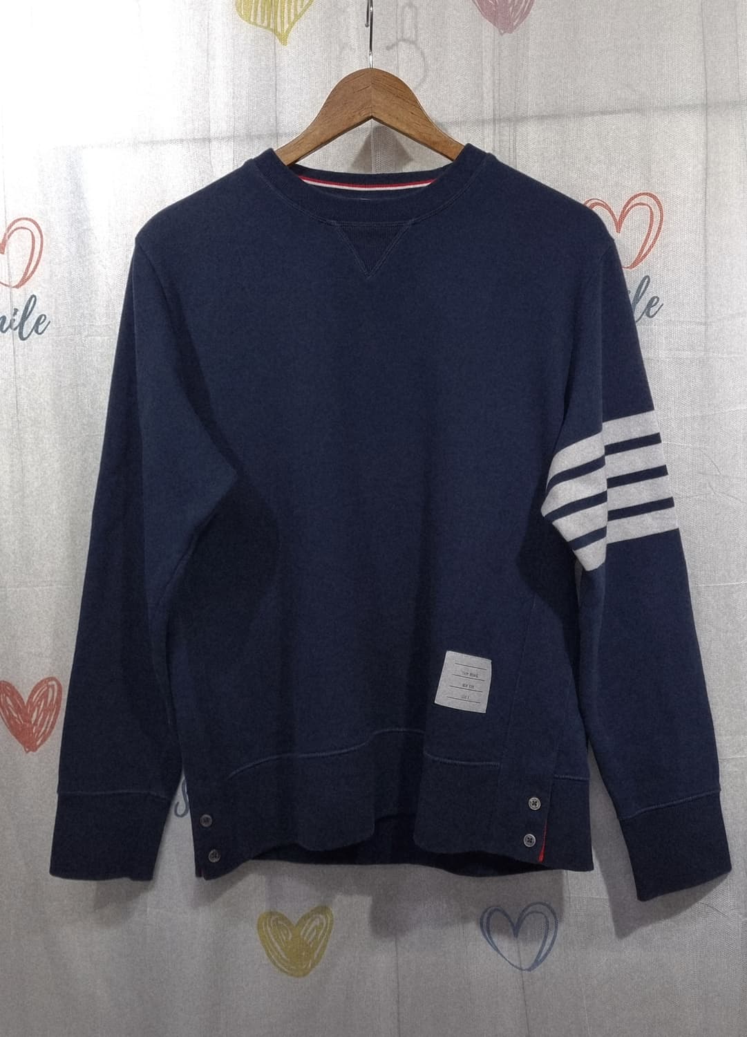 정품) 톰브라운 사선완장 스웨트 셔츠  상품이미지1