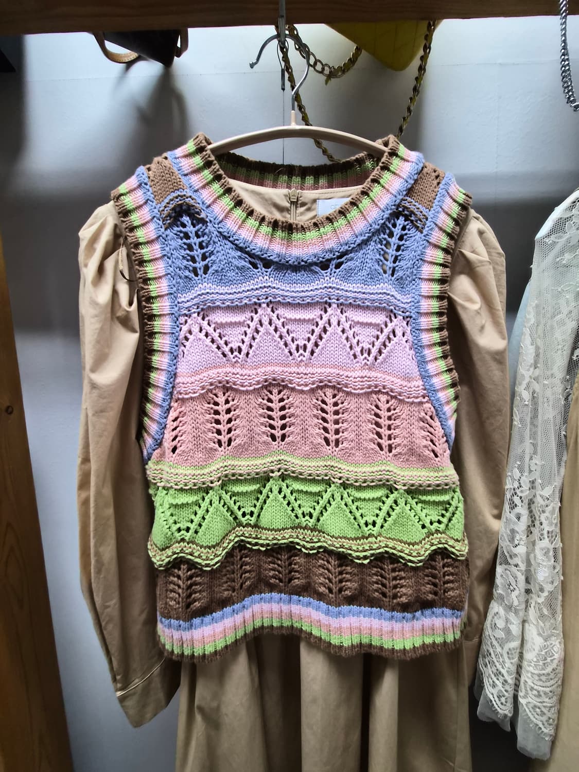 새옷) ab.plus 바스락 원피스. 자라 솜사탕 컬러 니트. 상품이미지7