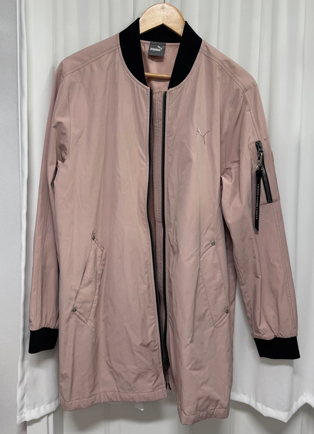 PUMA 푸마 롱 봄버 자켓 핑크 블루종 상품이미지1