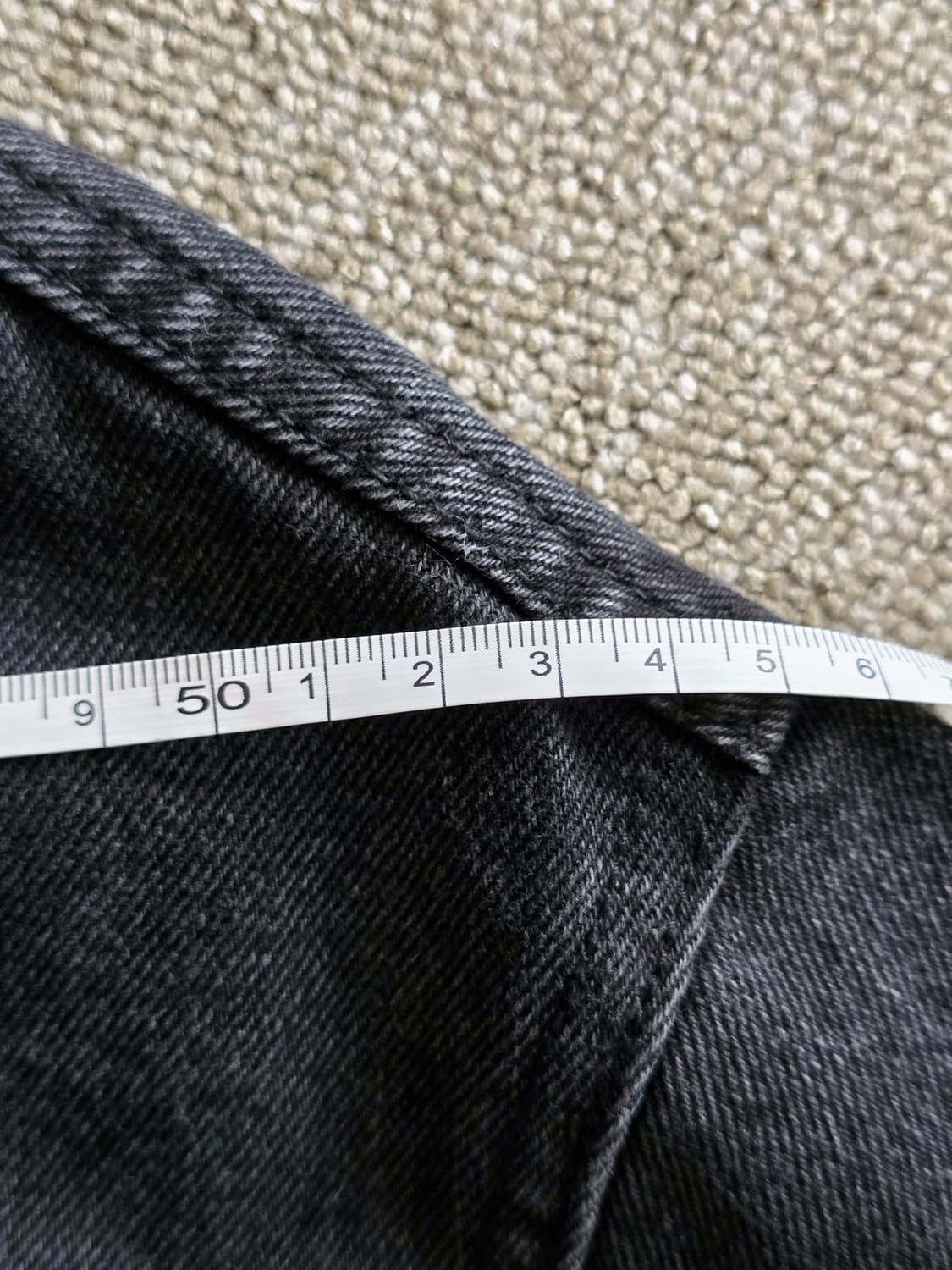 LEMAIRE 르메르 4 포켓 블랙 데님 블루종 재킷 M 미사용  상품이미지8