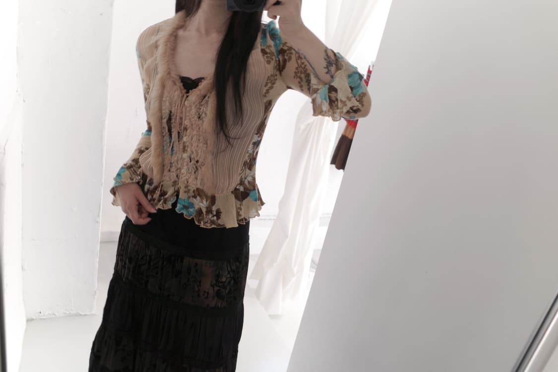 vintage flower skirt  상품이미지6