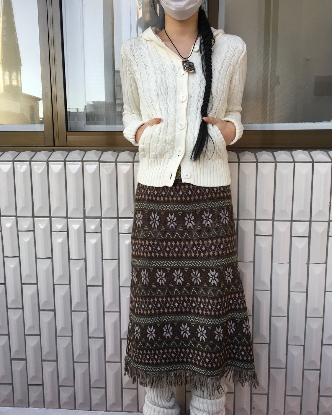 Gap cable pattern hood knit cardigan 상품이미지7