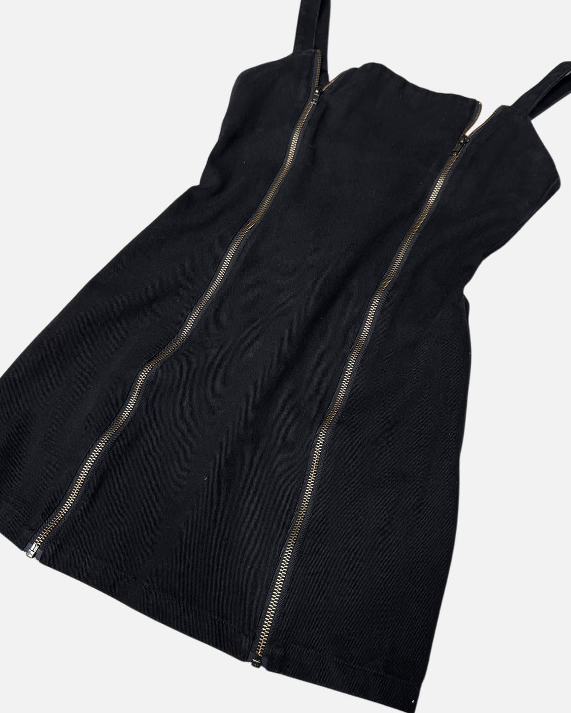 zip-up slit black dress 상품이미지4