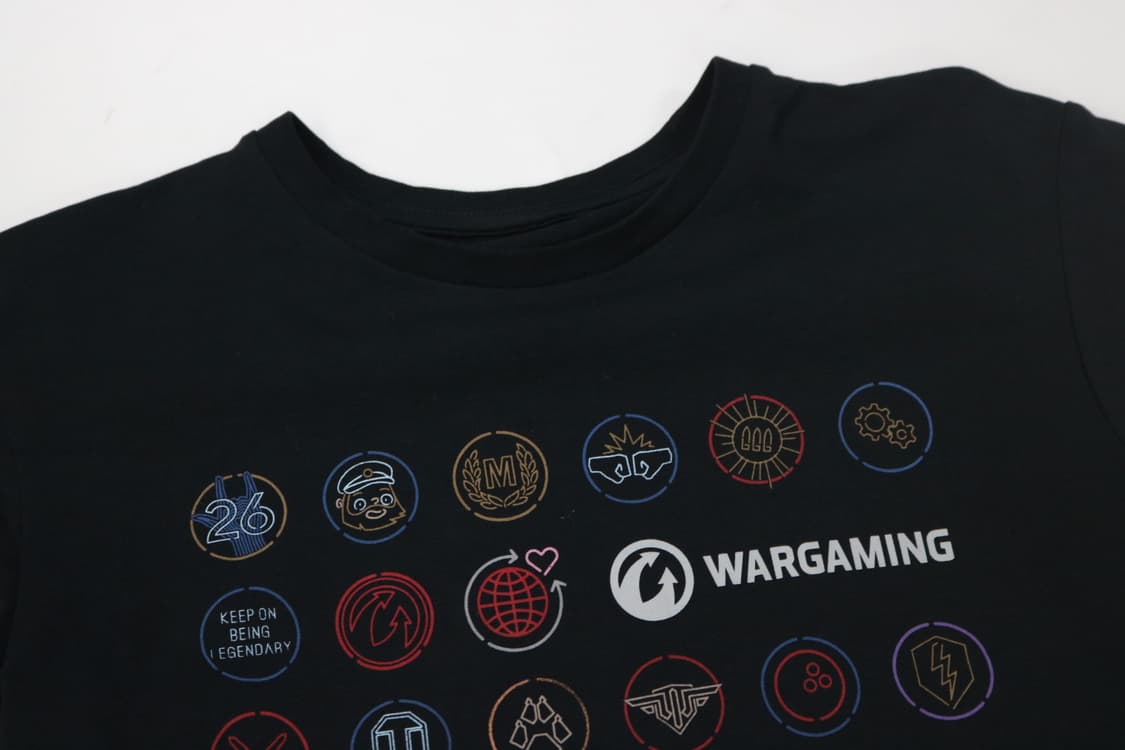 WARGAMING 워게이밍 멀티 아이콘 그래픽 블랙 반팔 티셔츠 상품이미지4