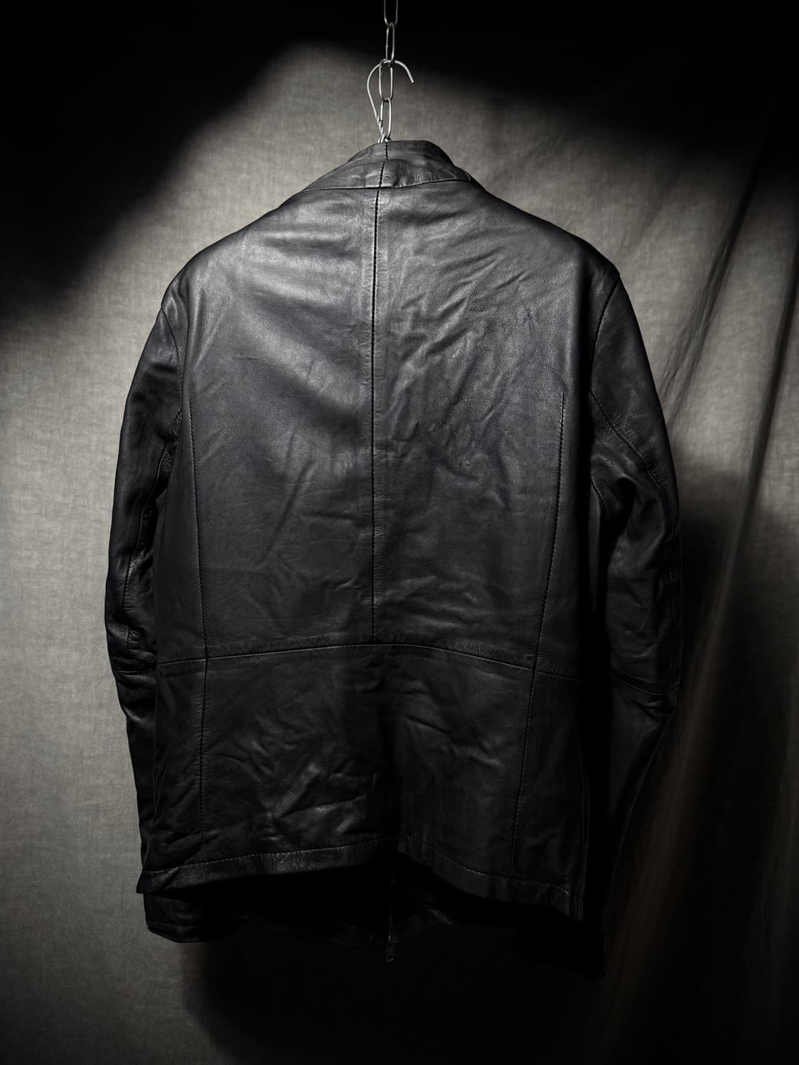 Obscur Asymmetrical Leather Jacket  상품이미지9