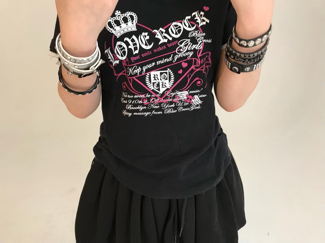 black punk t-shirt 상품이미지1
