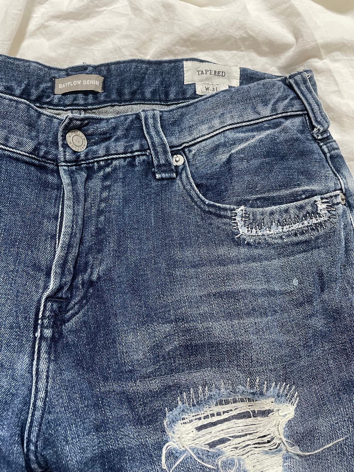 BAYFLOW DENIM 패치워크 TAPERED W31 상품이미지3