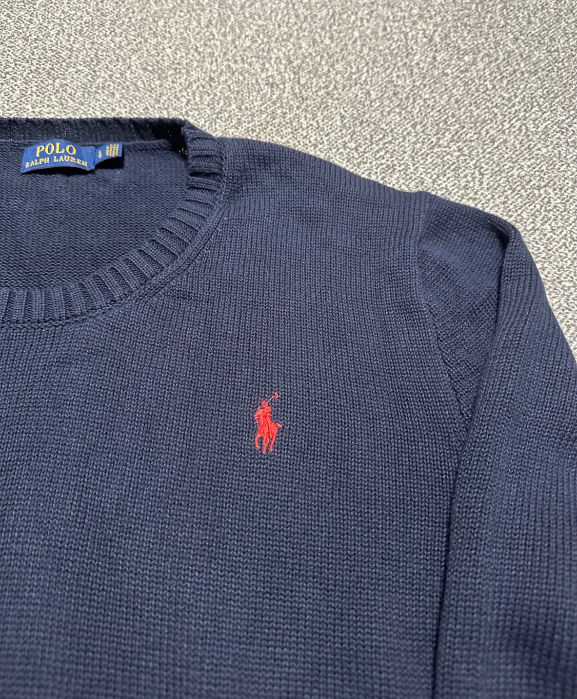 폴로랄프로렌 코튼 니트 네이비 L 상품이미지2