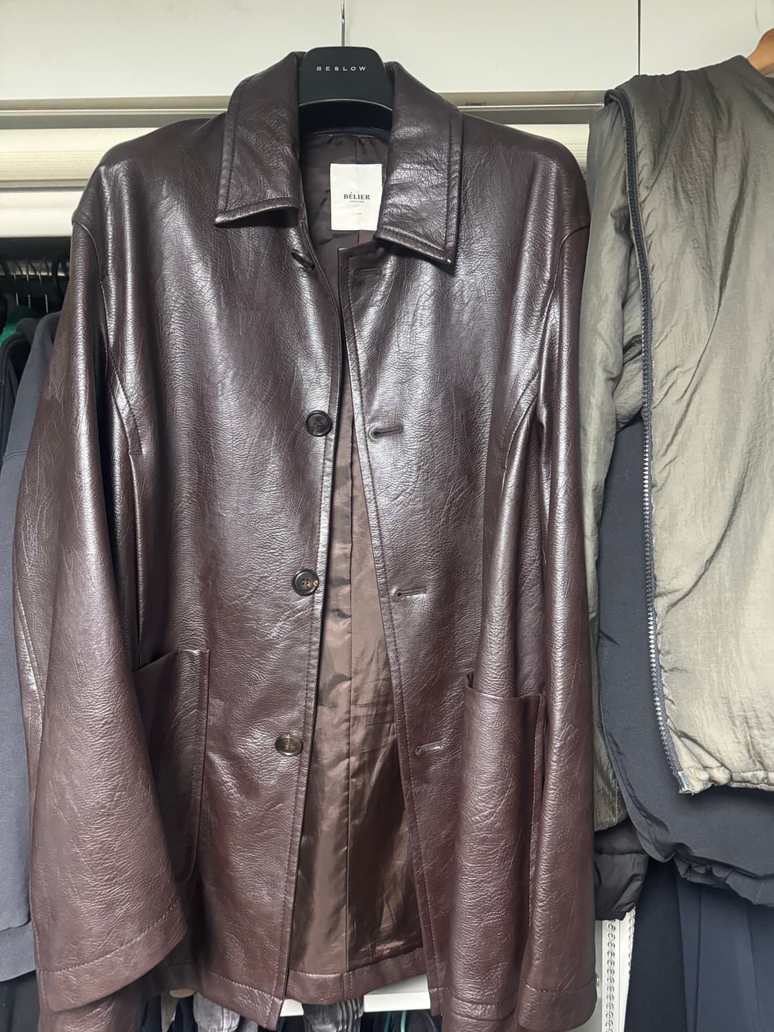 벨리에 레더 카코트 상품이미지1