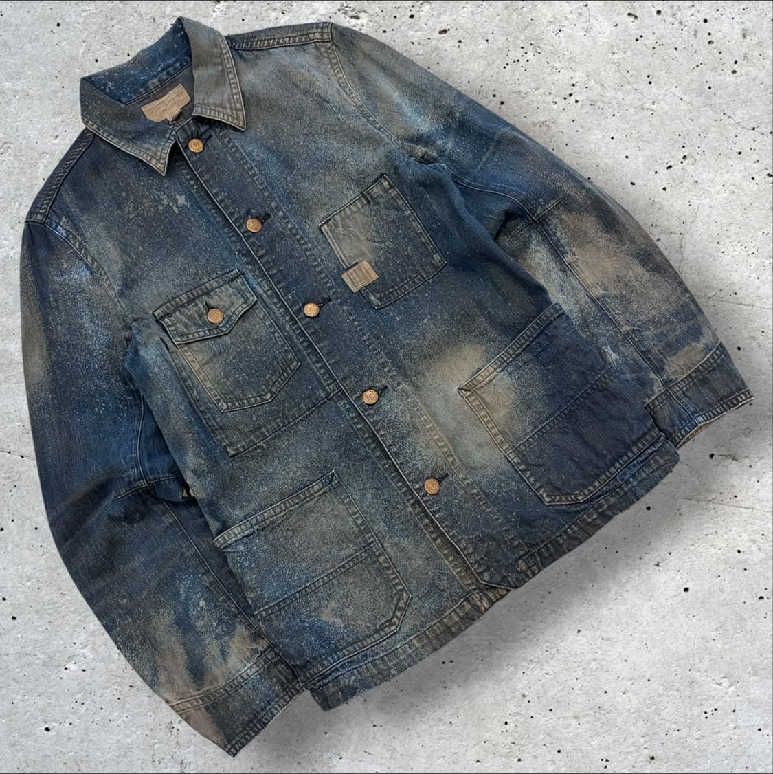 [S] 폴로 데님앤서플라이 워싱 포켓 데님 워크 자켓 D441 상품이미지1