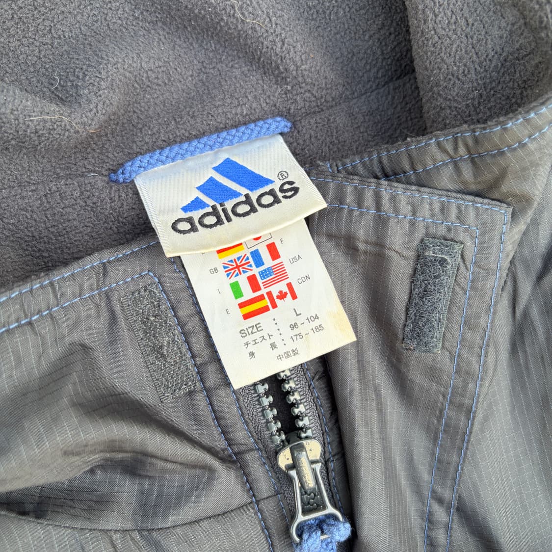 L)일본판 아디다스 90s 올드스쿨 빈티지 베스트 상품이미지4