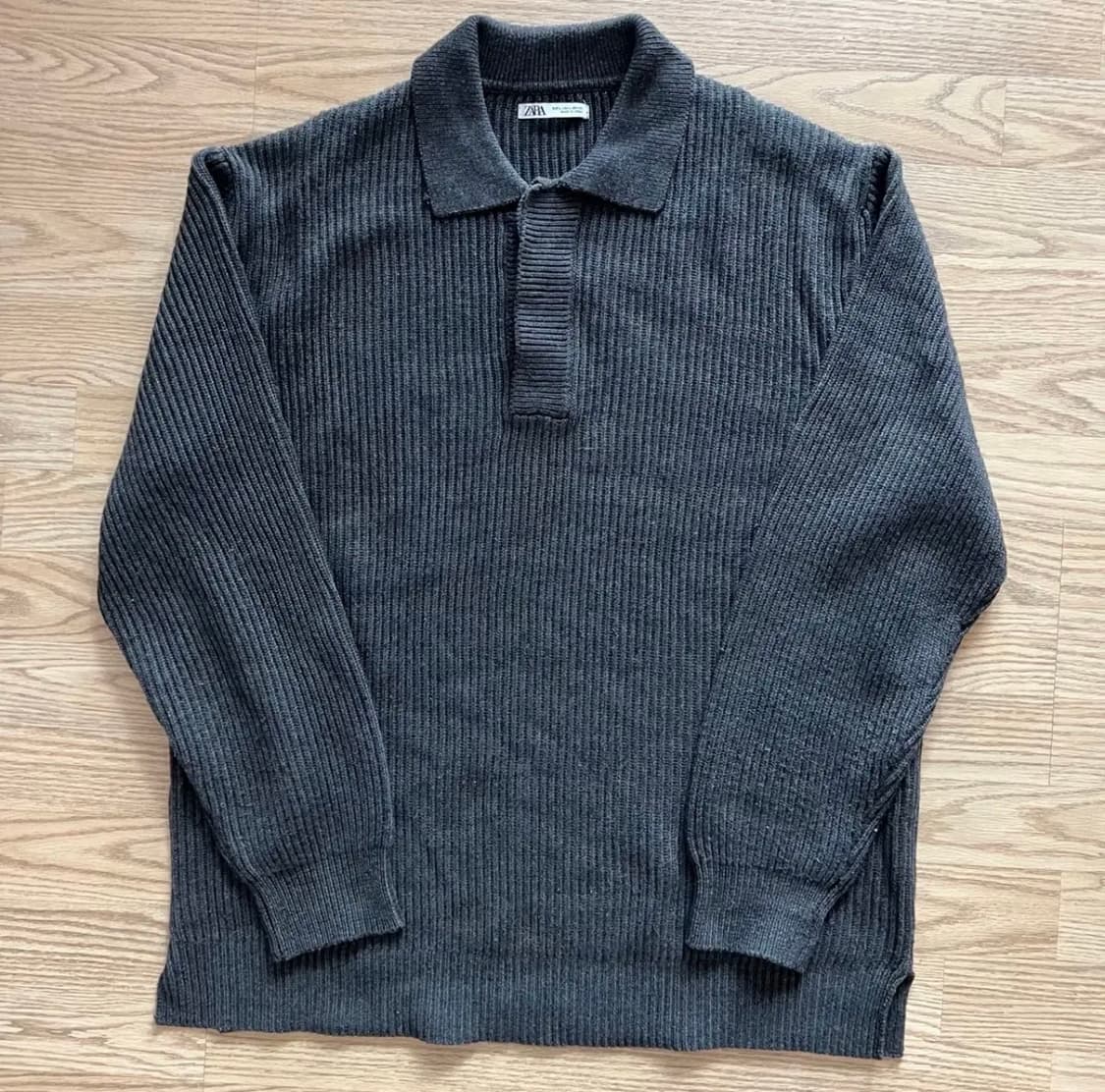 [ZARA] 자라 골지 카라 니트 상품이미지1